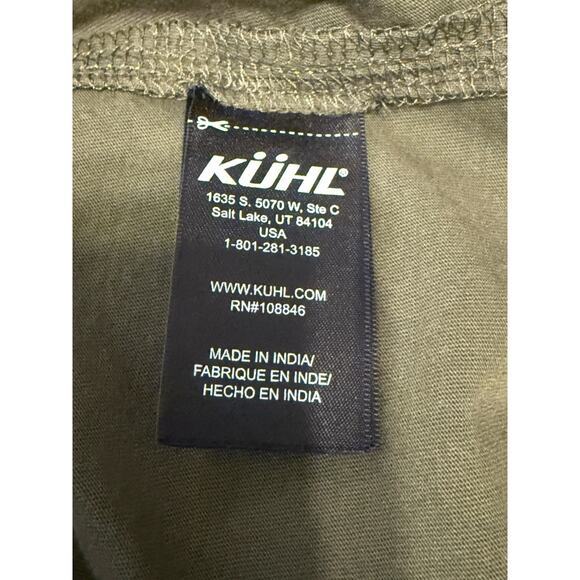 Kuhl Wildfibre Green Polo Shirt Short Sleeve Outdoors Hiking 7242 Men's Size L - Picture 5 of 10
